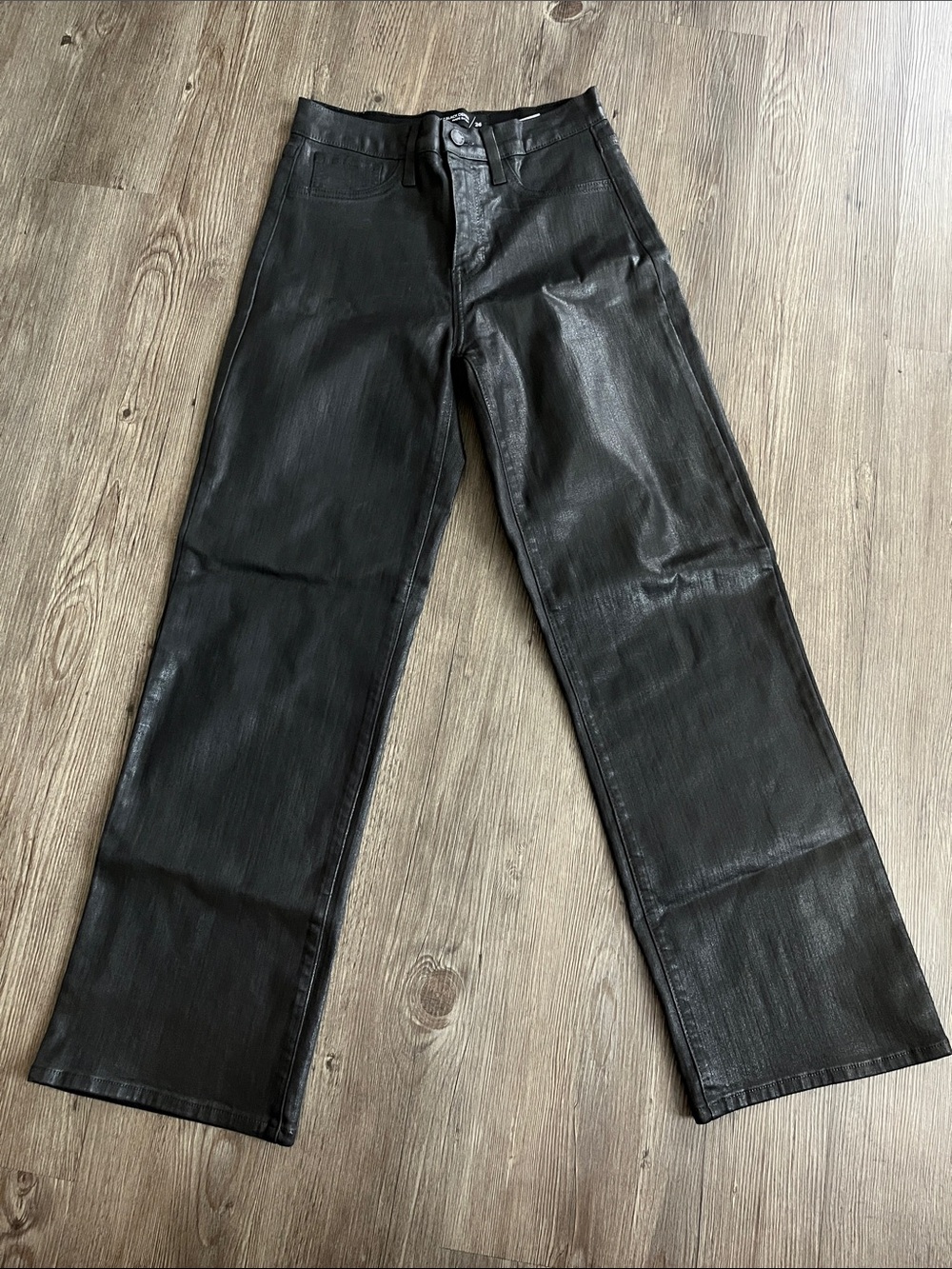 JUST BLACK DENIM Bootcut Shiny Jeans